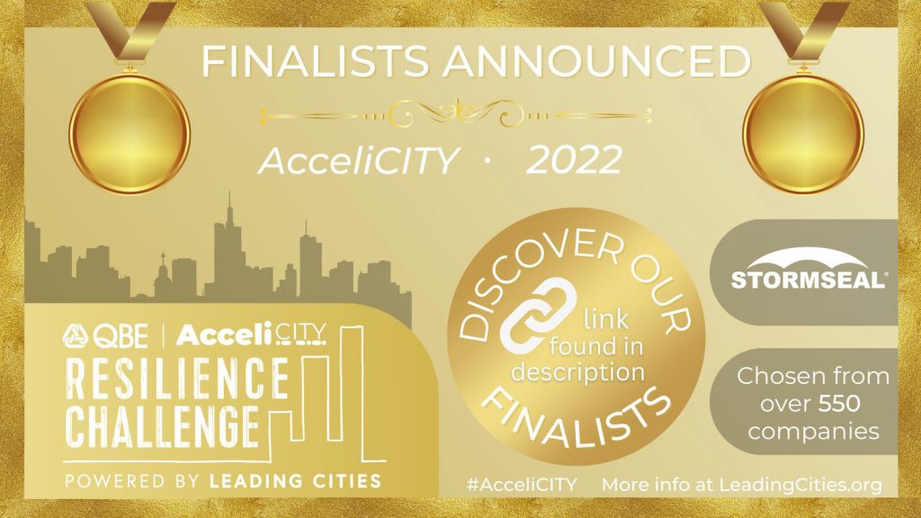 Stormseal a Finalist in World’s Top Urban Resiliency Innovations